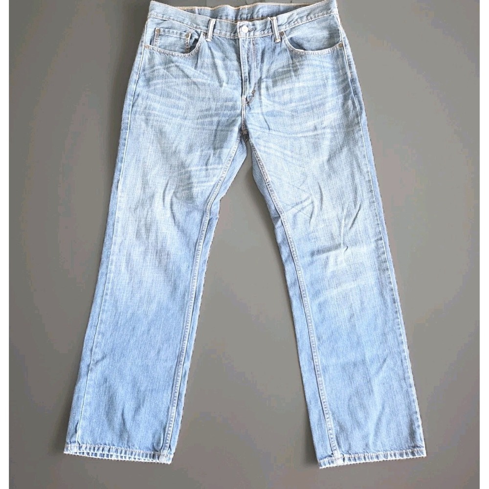 Levi's 559 Jeans Men's Size 36x32 Light Wash Straight Fit Rugged Blue Relaxed